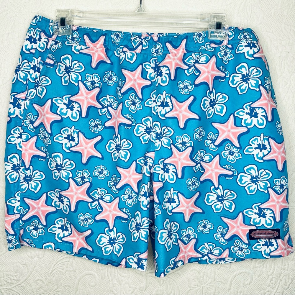 Vineyard Vines Starfish Floral Swim Trunks